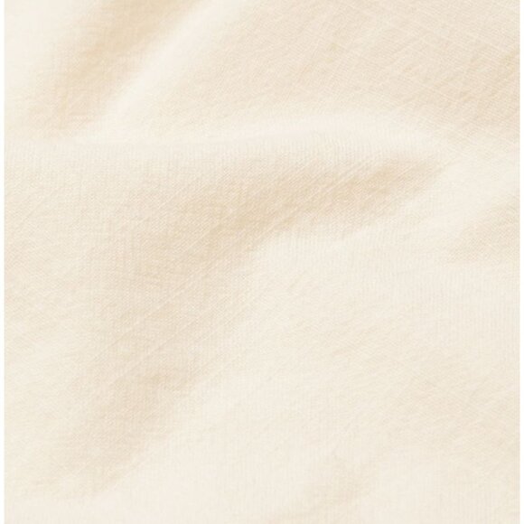 New Halara High Waisted Drawstring Casual Cotton Pants Sz M Womens Cream Side Zi - Picture 6 of 8